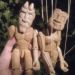 Sunny afternoon. Hand carved marionettes.